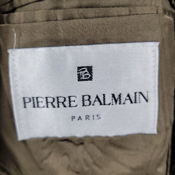 Pierre Balmain Paris Brown 2 Button Ventless Notch Blazer Sport Coat USA 45 - Picture 3 of 13